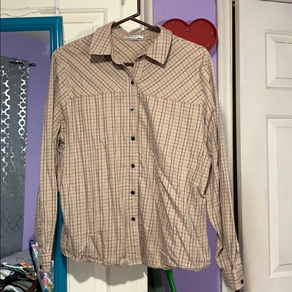 Vintage Plaid Button Up